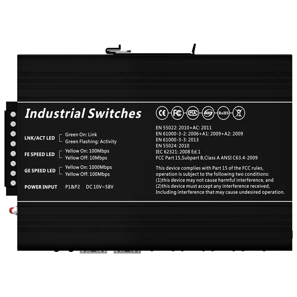Switch PoE Gestionable SW1008HIPOE-MGF-240-DIN 8P + 2SFP