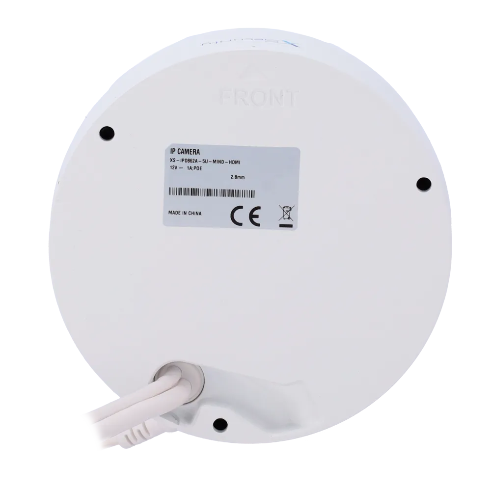 Cámara IP Domo XS-IPD862A-5U-MIND-HDMI 4MP Exterior PoE