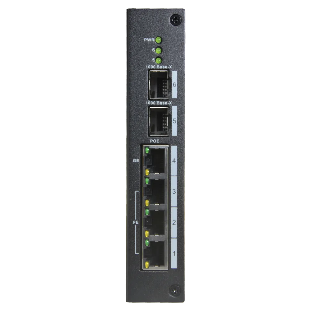 Switch Gigabit PoE XS-SW0604-96-DIN-HIPOE 4 Puertos SFP