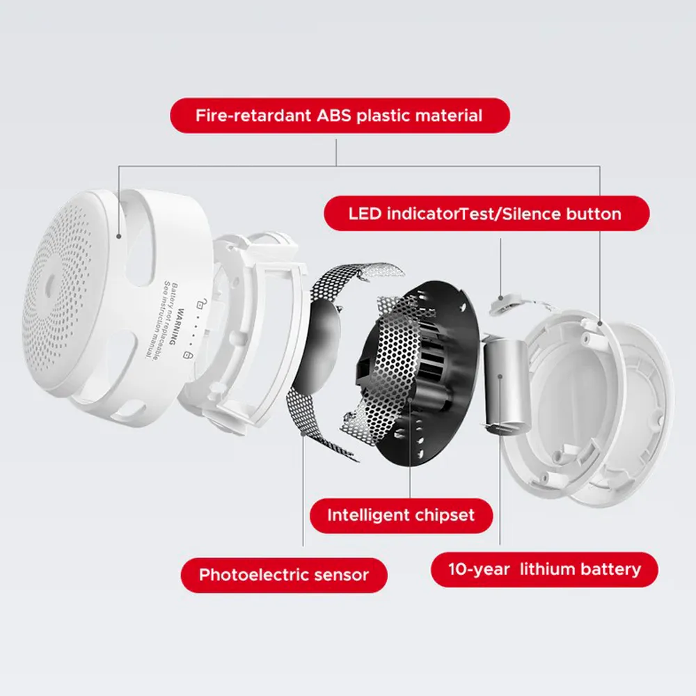 Kit X-Sense XS01-6PACK Detectores Humo y CO Interconectados