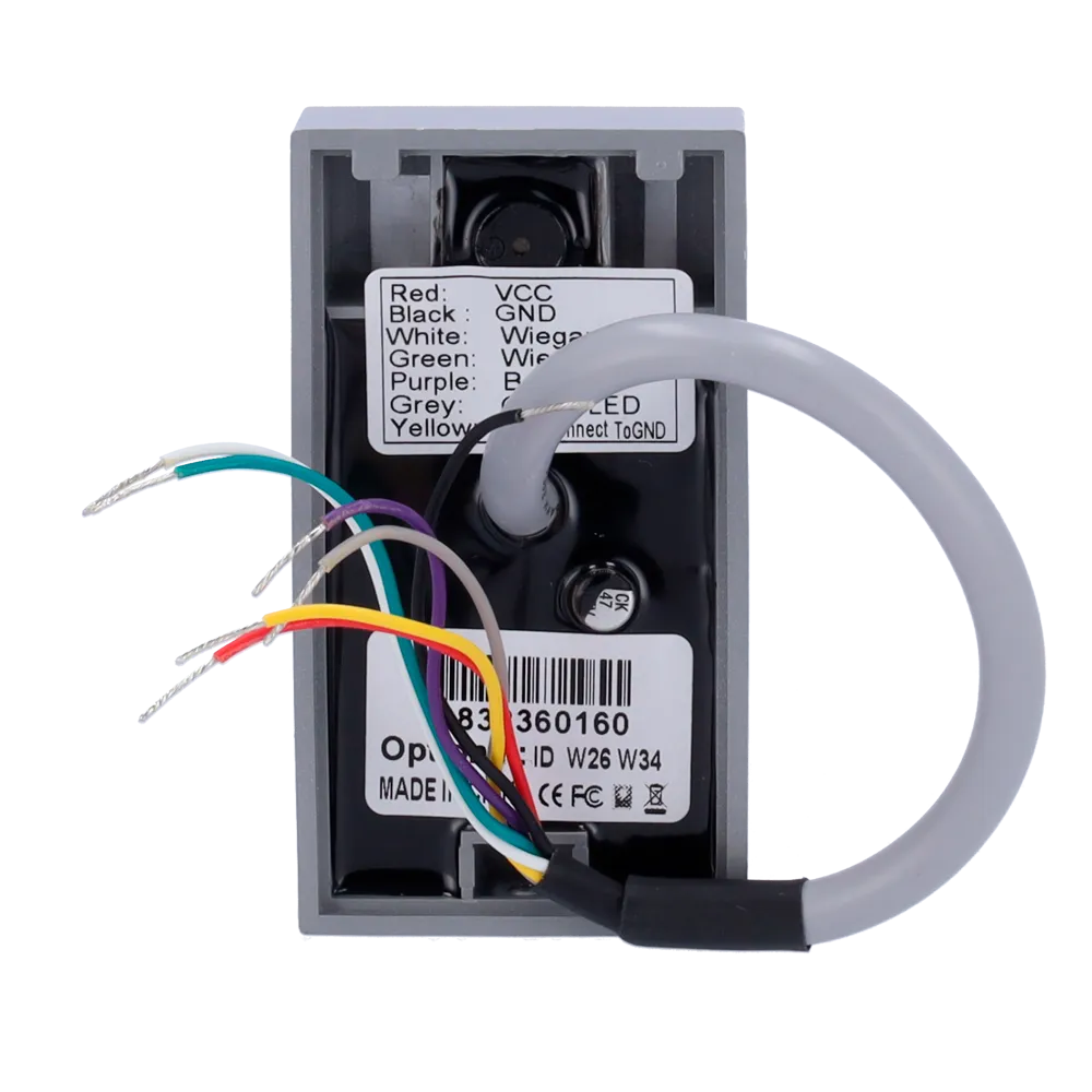 ZKTECO ZK-PROID10-B-WG-2 Lector RFID 13,56 MHz Wiegand