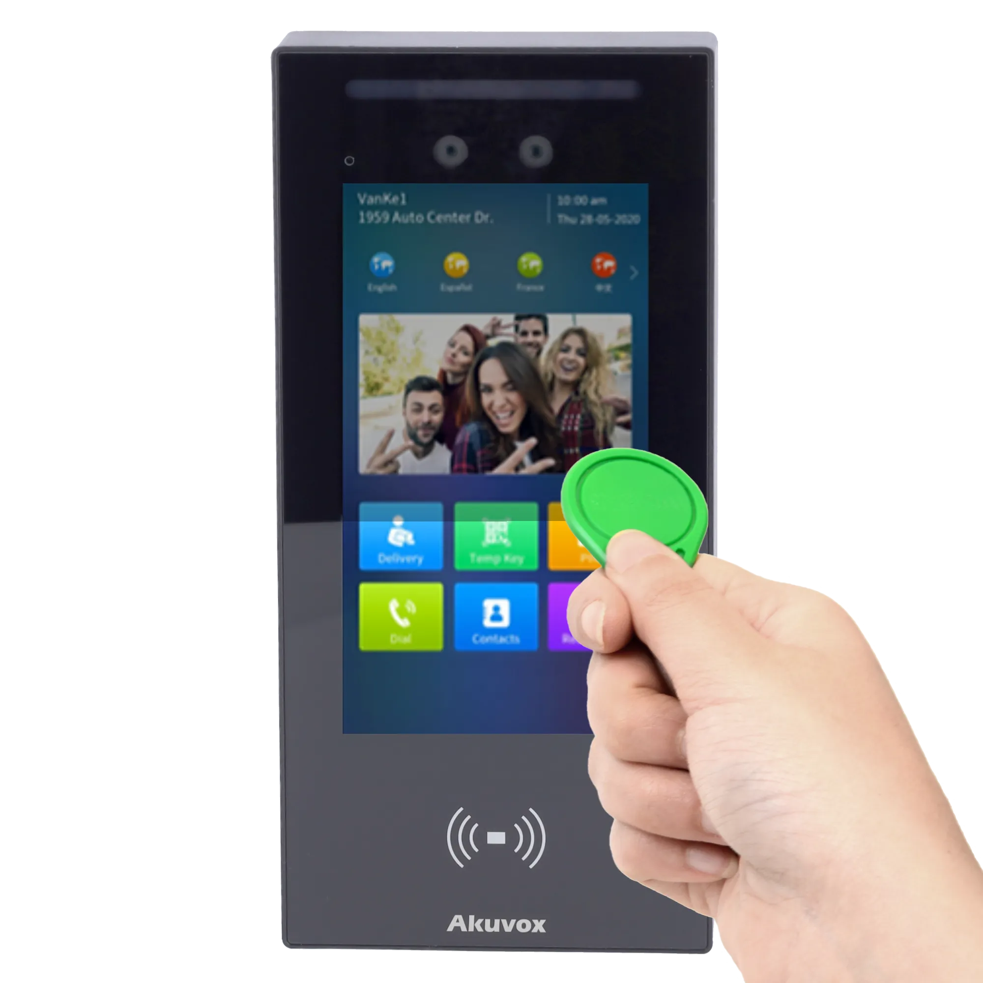 Placa Videoportero IP Akuvox AK-E16C 2Mpx MIFARE PoE