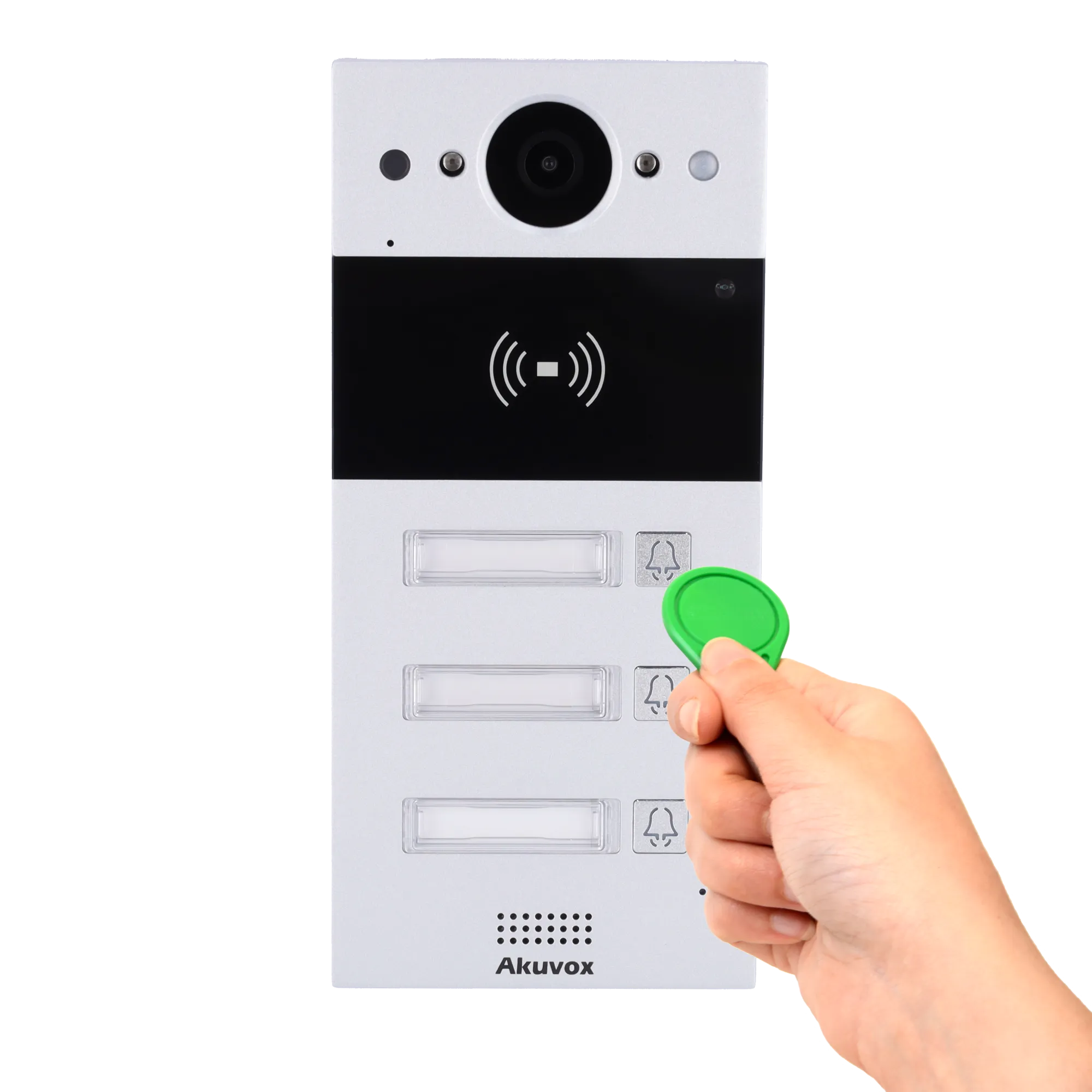 Placa Videoportero IP Akuvox AK-R20B-3B 3 Viviendas 2Mpx