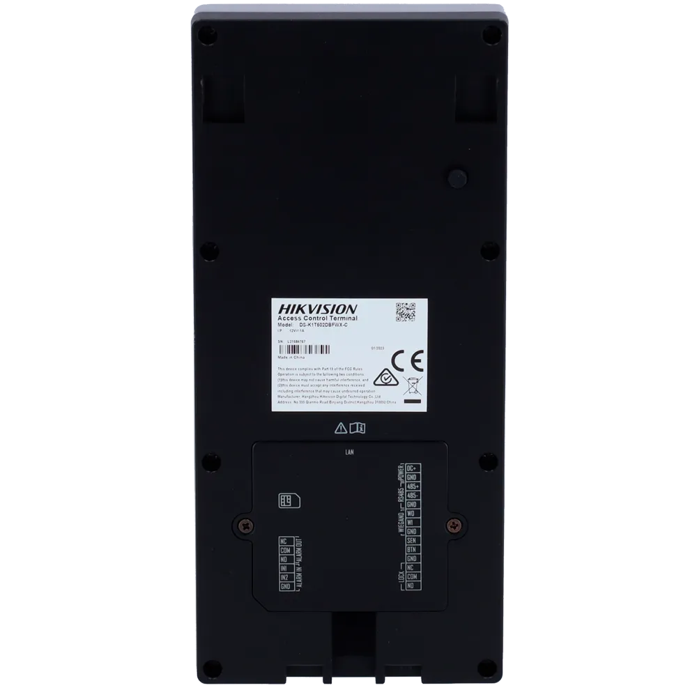 Control Acceso Hikvision DS-K1T502DBFWX-C IP65 Huella QR