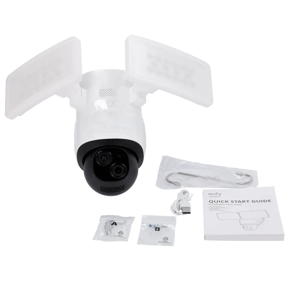 Eufy EUFY-FLOODLIGHTCAM-E340 Cámara 2K WiFi Dual Exterior