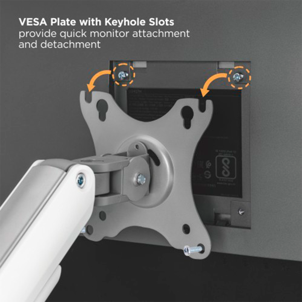 Soporte pantalla Soporte 9 kg máx LDT63-C024-SILVER - Imagen 5