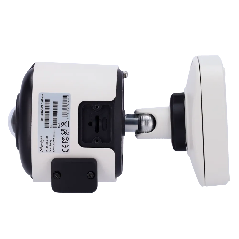 Milesight MS-C8165-PA Cámara IP Panorámica 180° 8MP IR 15m