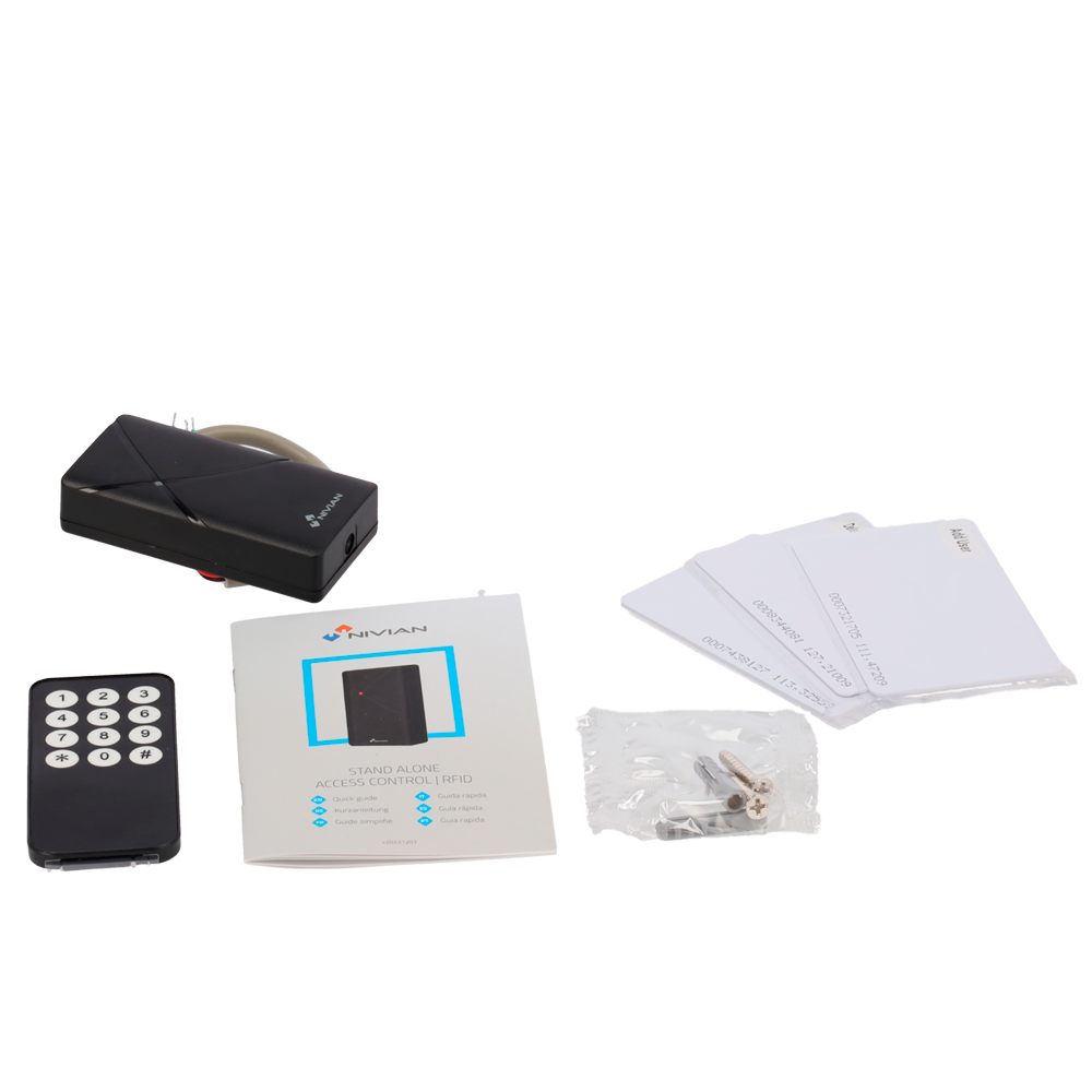 Control de acceso autónomo - Acceso por tarjeta EM - Salida de relé y pulsador - Marca Nivian Retail - Imagen 5