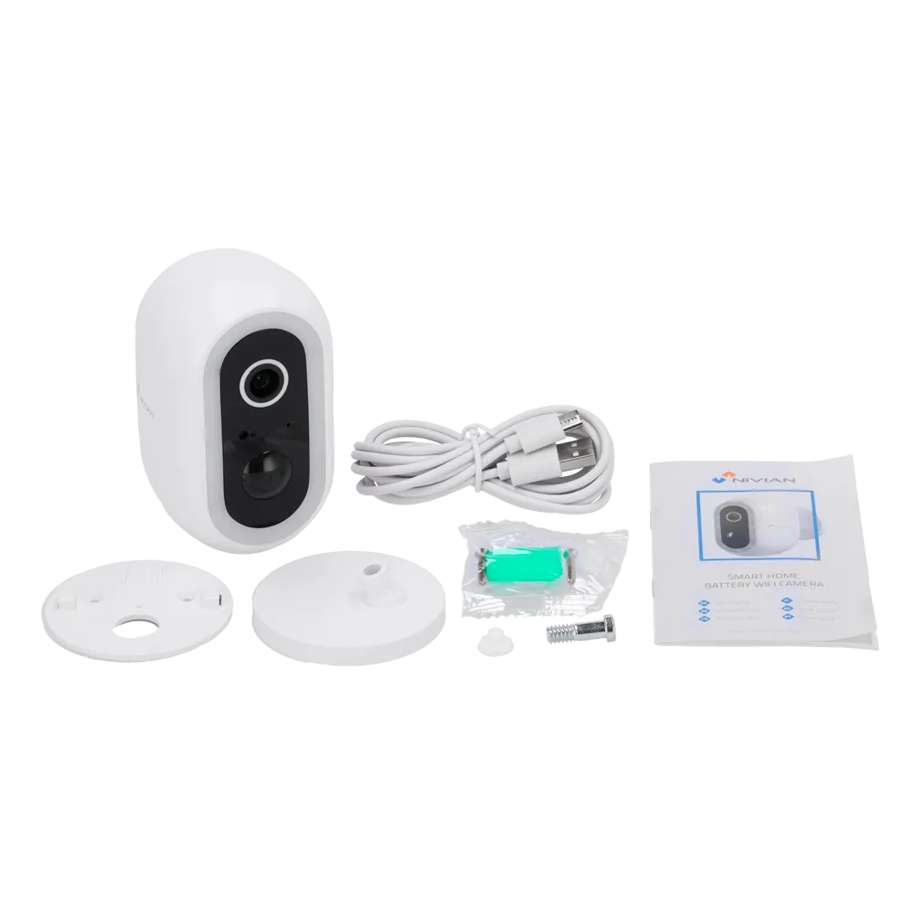 Nivian NVS-IPC-04-BAT Cámara 3MP WiFi Batería Exterior