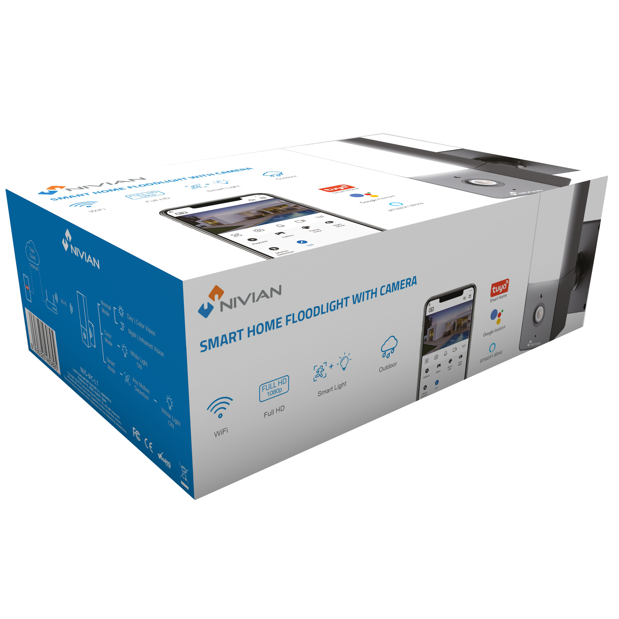 Nivian NVS-IPC-L1 Cámara 1080p WiFi 2.4 Exterior - Imagen 5