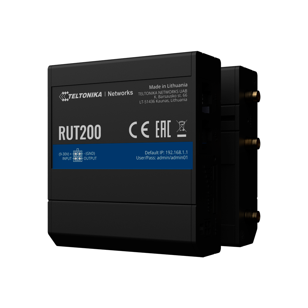 Teltonika - TK-RUT200 - Router 4G Cat 4 (Wi‑Fi) - Imagen 5