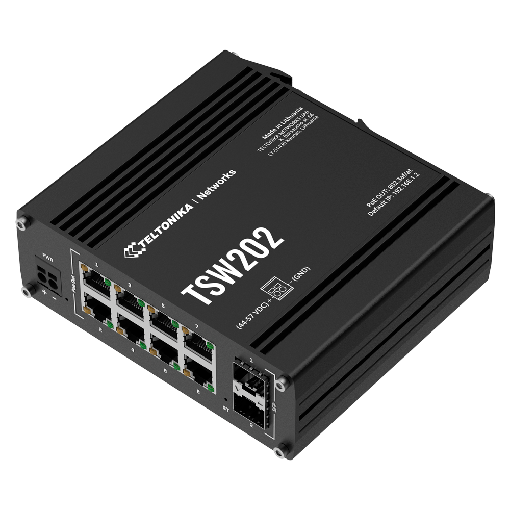 Teltonika - TK-TSW202 - Switch 8P Gigabit PoE Gestionable SFP - Imagen 5