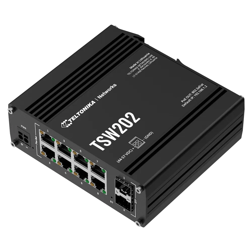 Switch Gigabit PoE Gestionable Teltonika TK-TSW202 8P SFP