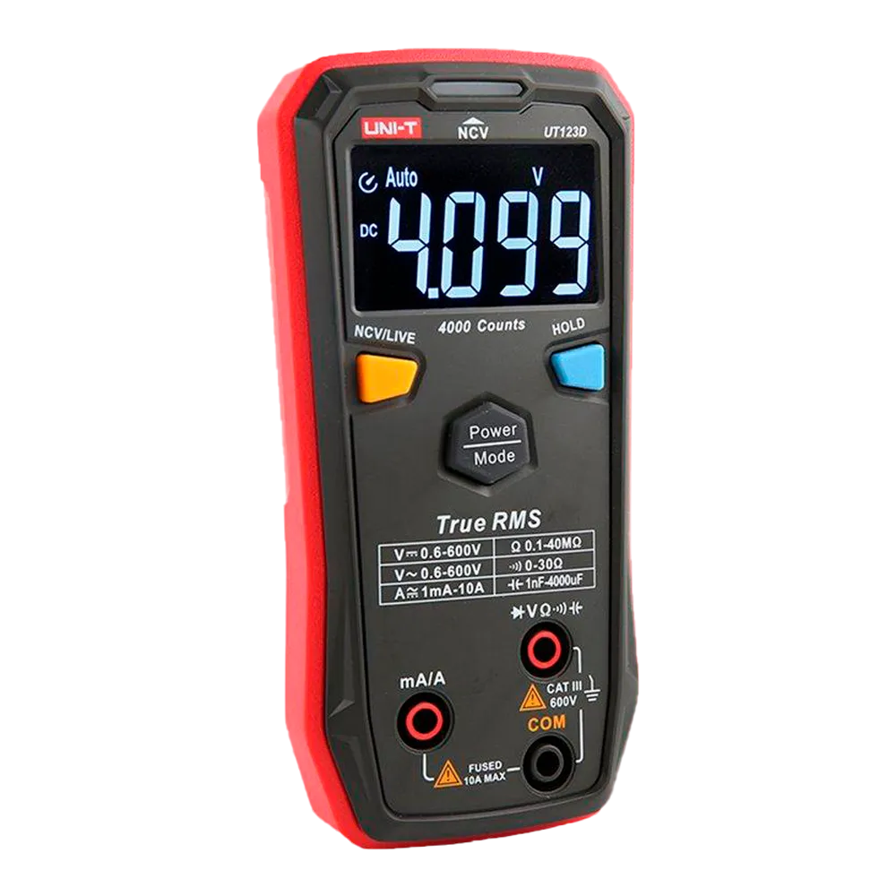 Medidor Eléctrico UNI-T UT123D 600V 10A Digital Profesional