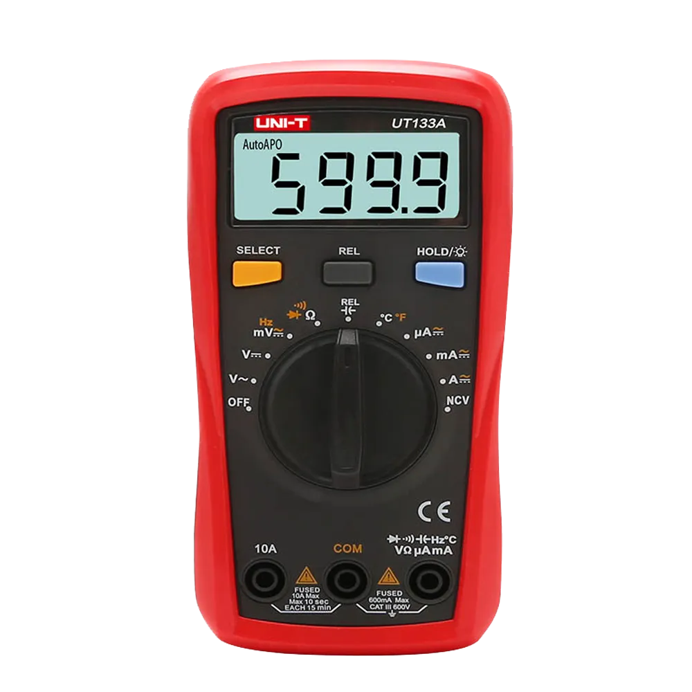 Medidor Eléctrico UNI-T UT133A 600V 10A Multímetro Digital