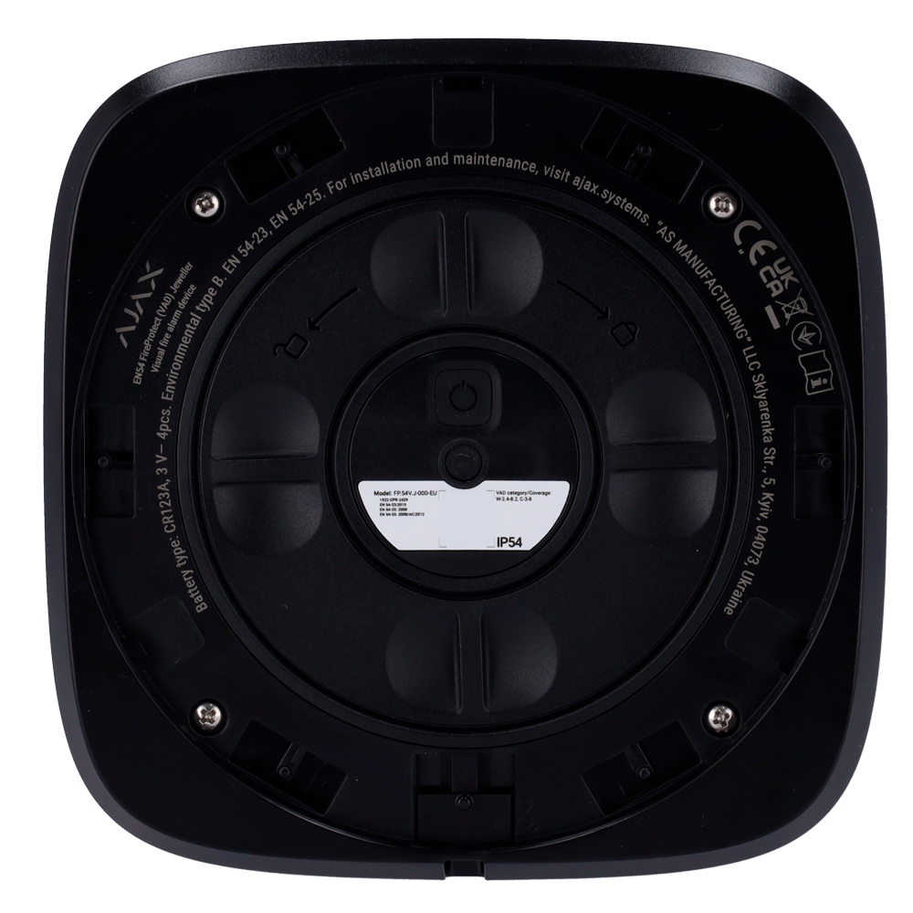 Indicador lumínico inalámbrico - Marca Ajaxincendio (AJ-EN54-VAD-B) - Imagen 5