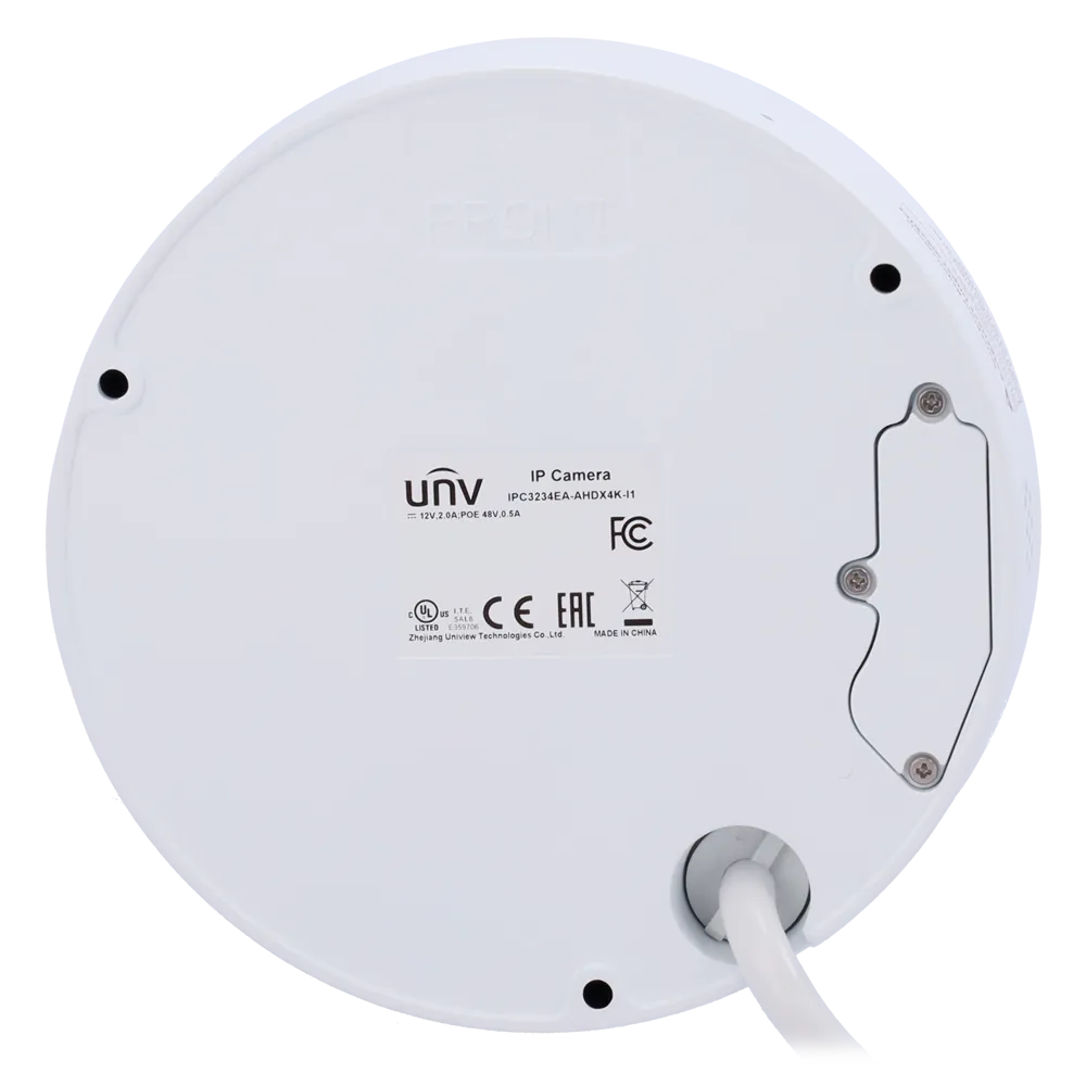 Cámara Domo 4MP Uniview UV-IPC3234EA-AHDZK-I1 Exterior IR