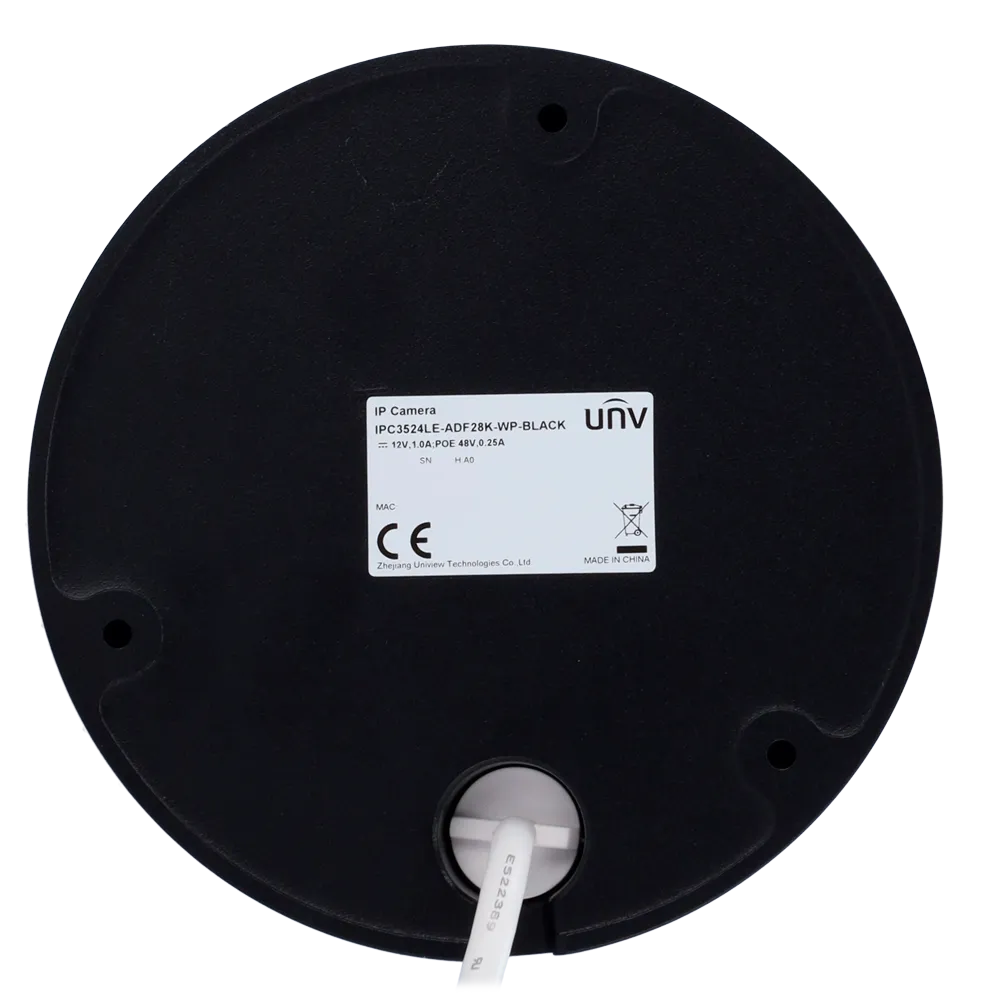 Uniview UV-IPC3524LE-ADF28K-WP-BLACK Cámara Domo IP 4MP