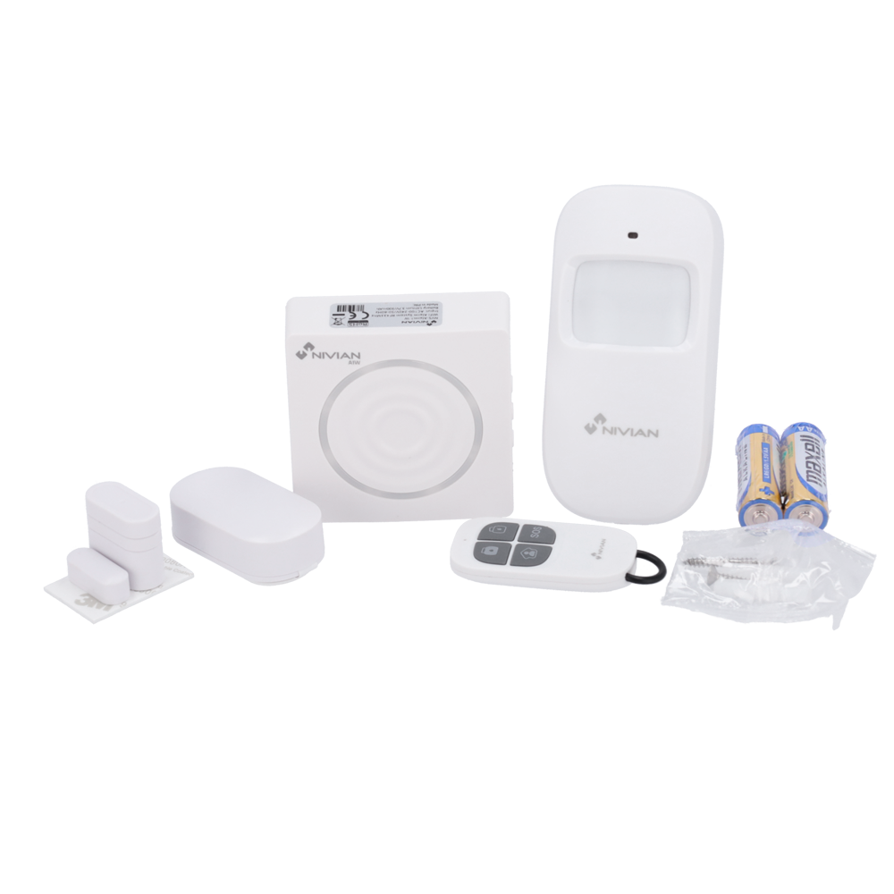 Nivian - NVS-ALARM1-W - Kit alarma WiFi blanco con sirena 1 contacto 1 mando app - Imagen 6