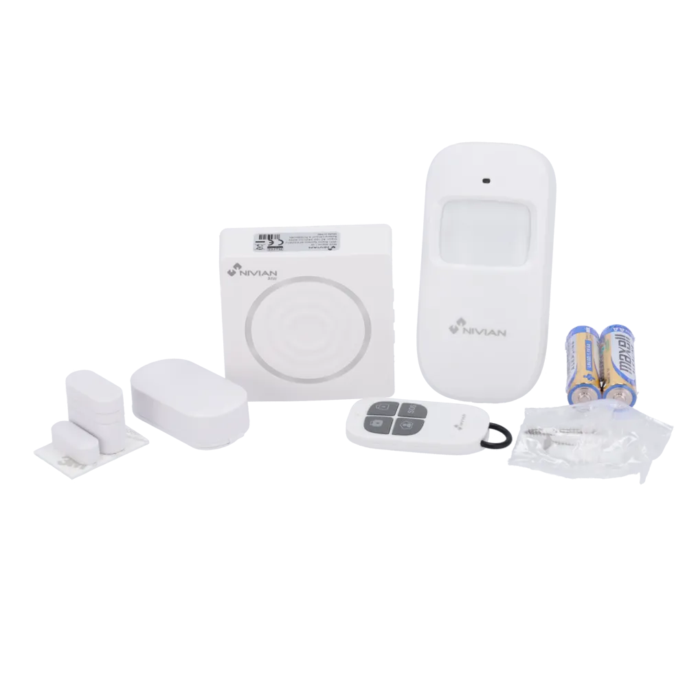Kit Alarma WiFi Nivian NVS-ALARM1-W con Sirena y App