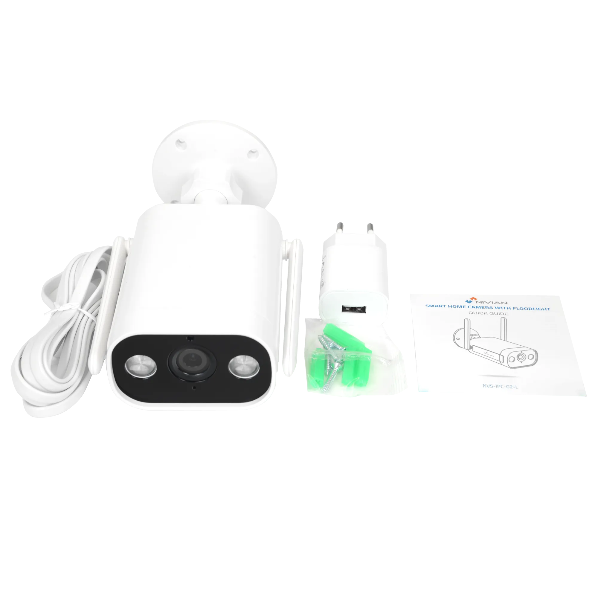 Nivian NVS-IPC-02-L Cámara 3MP WiFi Exterior con IA