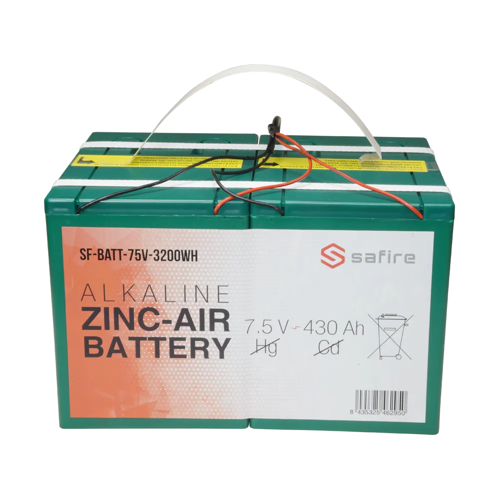 Batería Zinc-Aire SF-BATT-75V-3200WH 7.5V 430Ah Safire