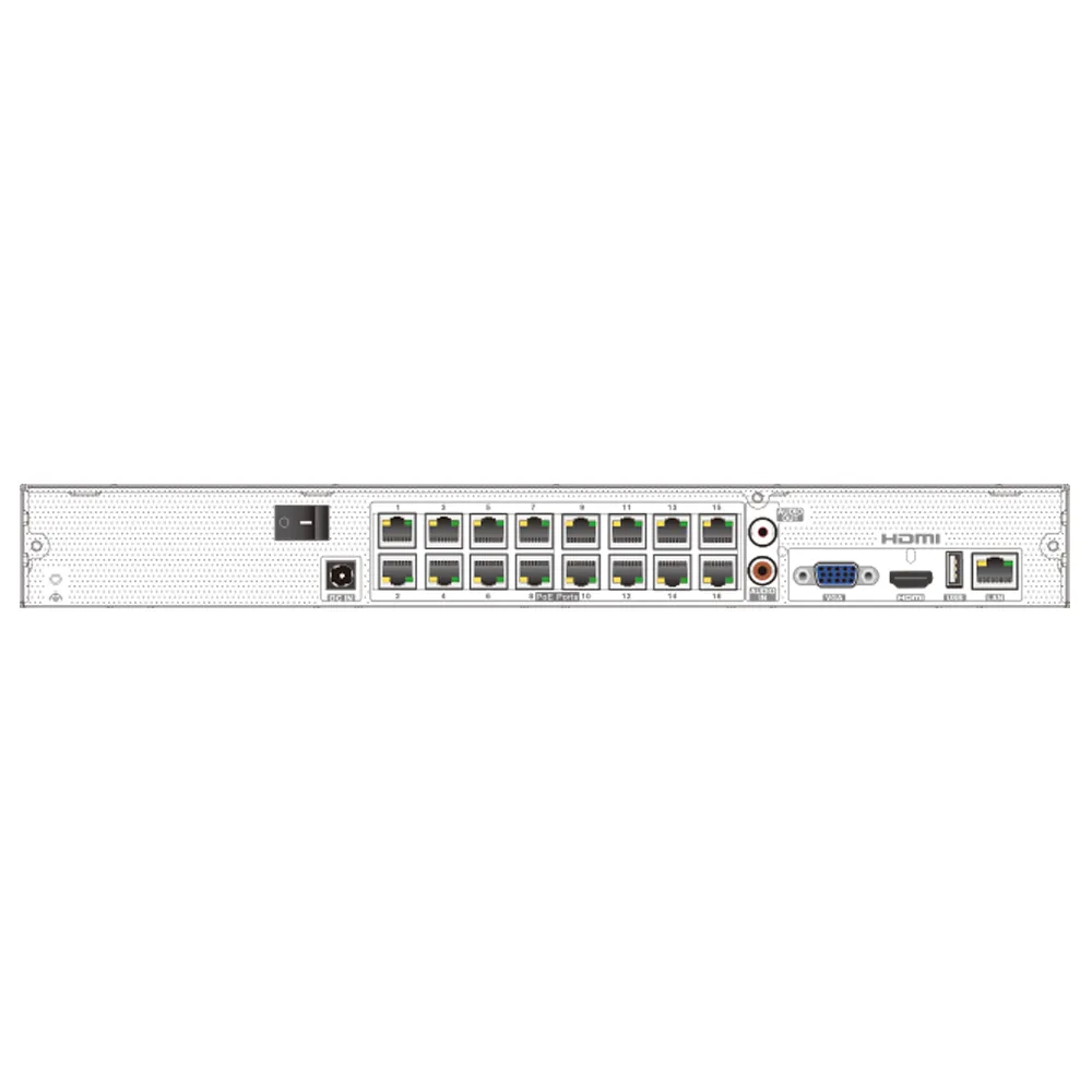 Safire SF-NVR6216-16P-B2 Grabador NVR 16 Canales PoE 4K