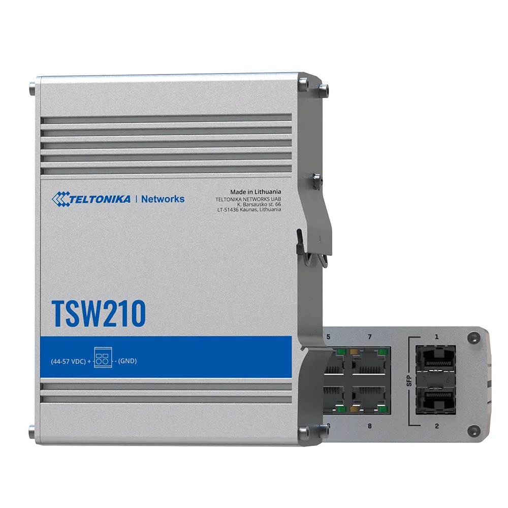 Switch Gigabit TK-TSW210 8 Puertos SFP Sin PoE Teltonika