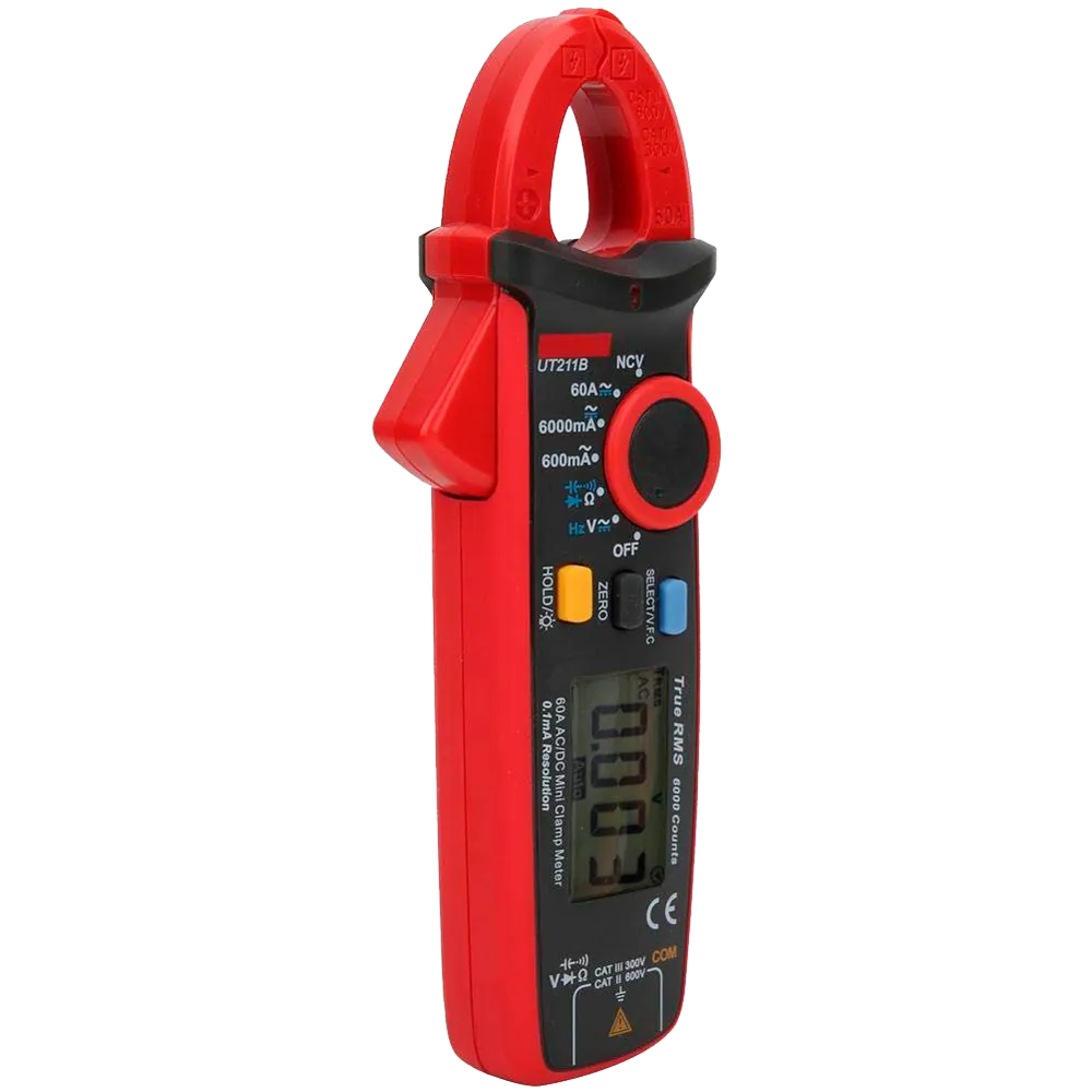 Pinza Amperimétrica UNI-T UT211B 60A 600V Alta Precisión