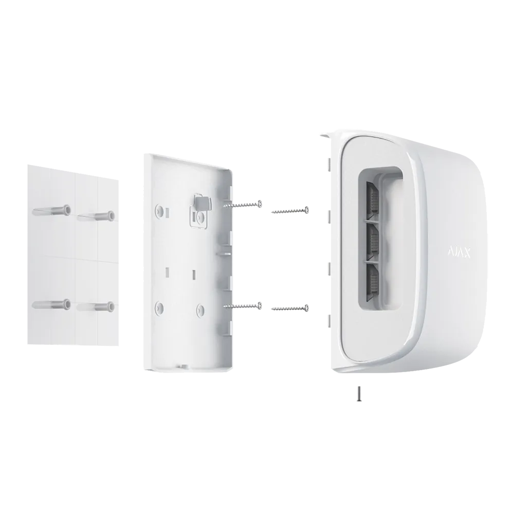 Detector PIR Cortina Dual Exterior AJ-DUALCURTAINOUTDOOR-W