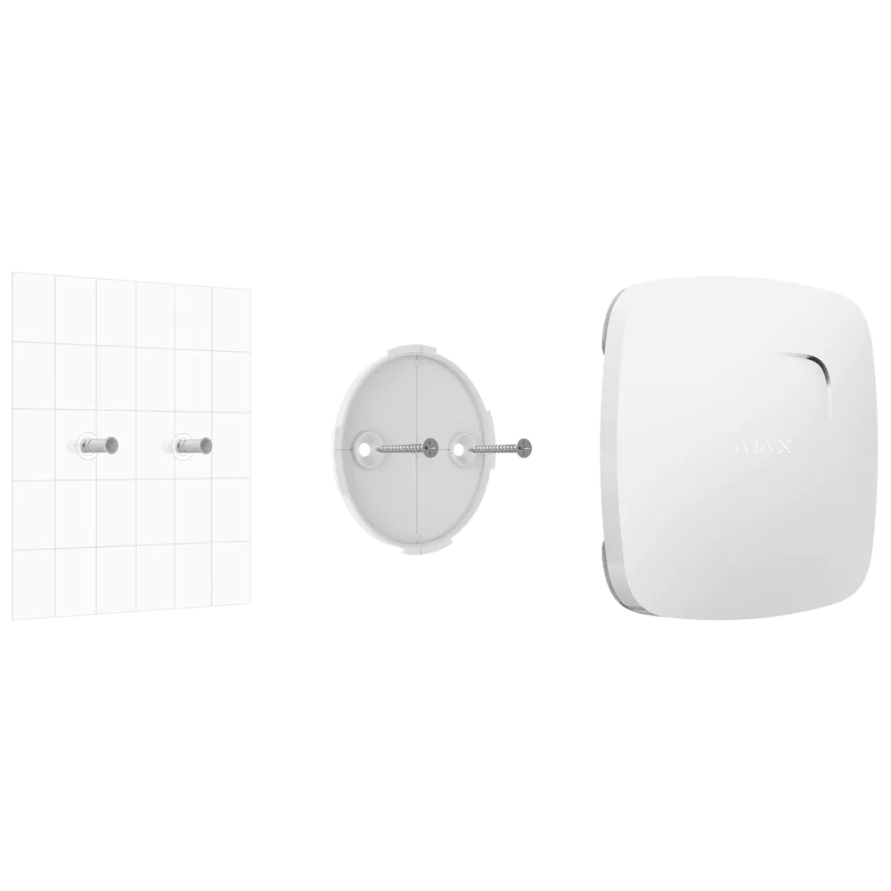 Detector Humo y Temperatura Ajax AJ-FIREPROTECT-W Inalámbrico