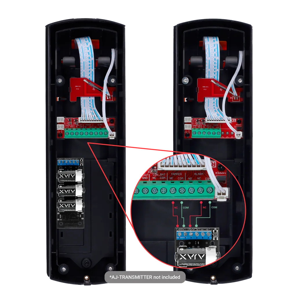 ABH-200W Barrera Infrarroja 4 Haces 200m Alimentación Pilas