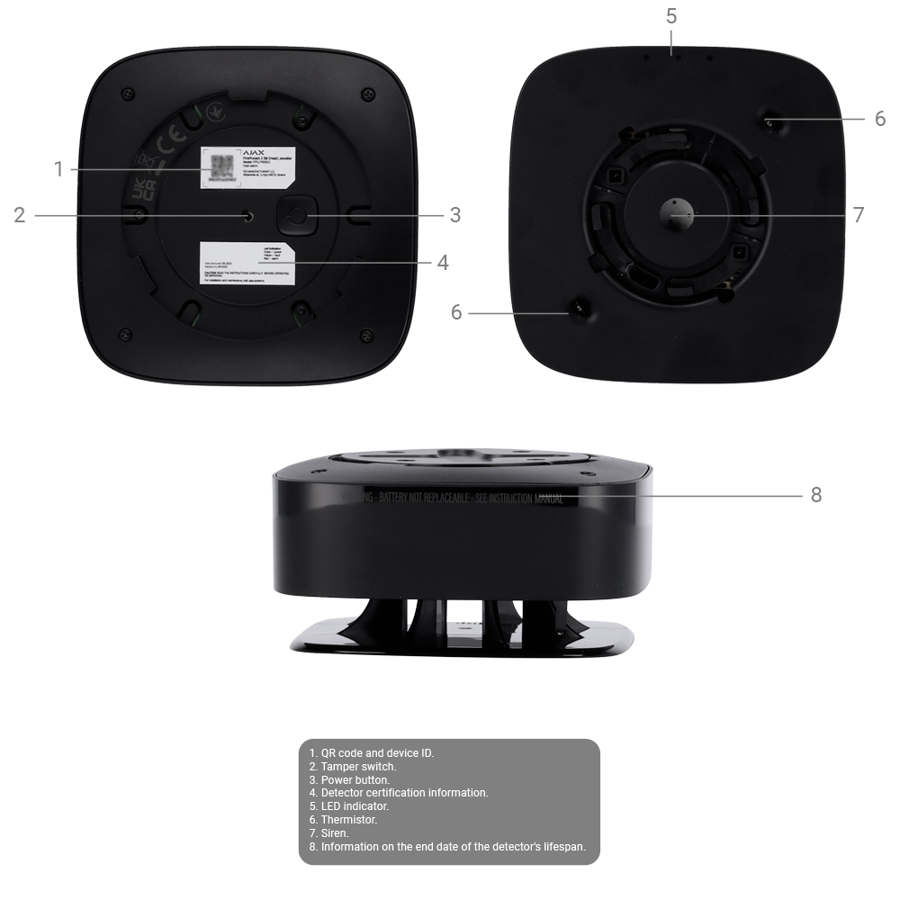 Detector termovelocimétrico y CO - AJ-FIREPROTECT2-HC-SB-B - Imagen 6