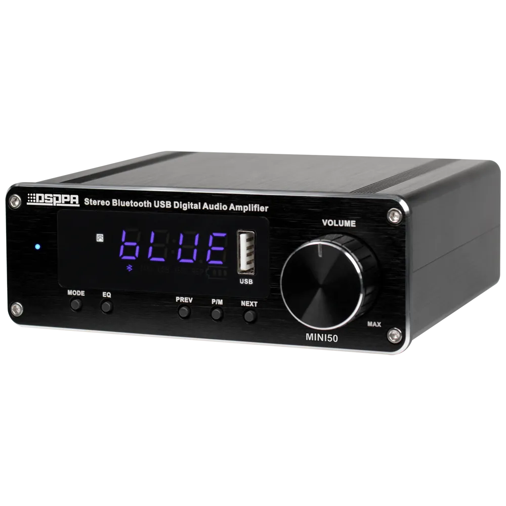 DSPPA-Mini50 Amplificador Reproductor 2x60W USB Bluetooth