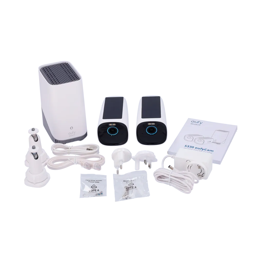 Eufy EUFY-CAM3-S330 Kit Cámara Solar 4K WiFi con Batería
