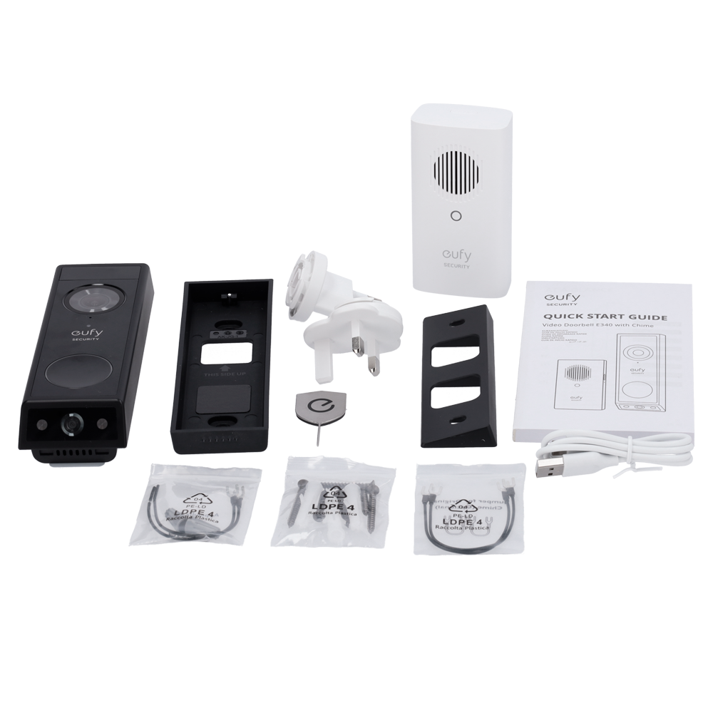 Eufy EUFY-DOORBELL-E340-KIT Videotimbre WiFi 2.4 Exterior - Imagen 6