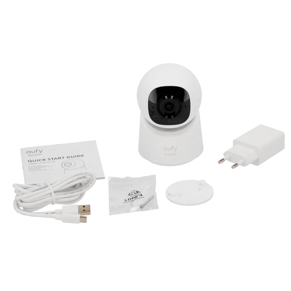 Eufy EUFY-INDOORCAM-C220 Cámara 2K WiFi Interior Seguimiento