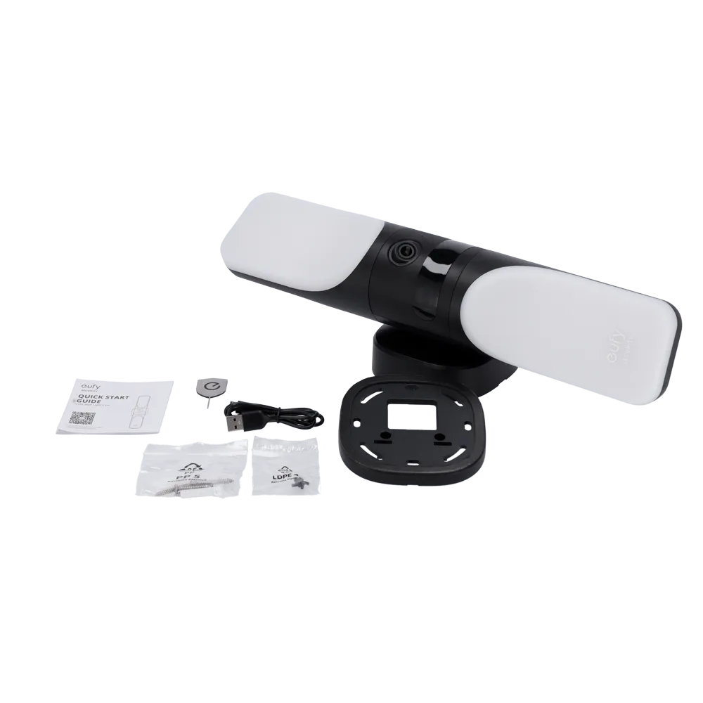 Cámara Eufy EUFY-WIREDWALL-LIGHTCAM-S100 2K WiFi Exterior