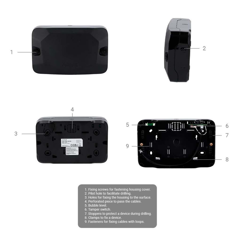 AJAX - FIBRA-CASE-A106-B - Caja / carcasa negro - Imagen 6