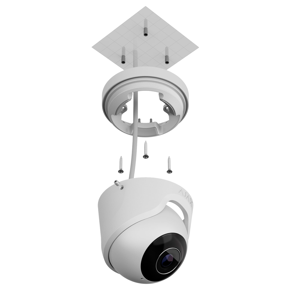 Cámara turret IP Ajax AJ-TURRETCAM-8-0400-W 8 MP lente 4 mm PoE - Imagen 6