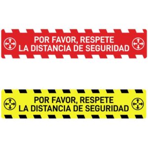 Adhesivos Respete distancia de seguridad - COVID 19