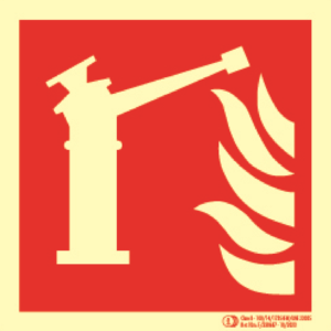 Señal / Cartel de Monitor de extinción luminiscente. Clase B.