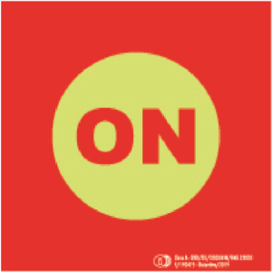 Cartel / Señal luminiscente "Pulsador de Disparo". Clase A