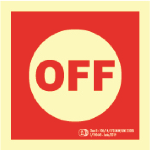 Cartel / Señal luminiscente "Pulsador de Paro". Clase B