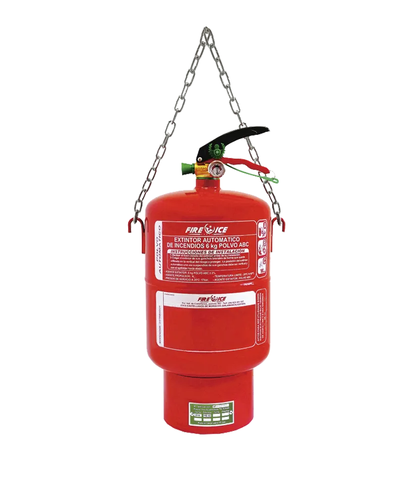 Extintor automático 6 kg polvo ABC con disparo a 68 °C - Ref. FIEPAT60 Serior