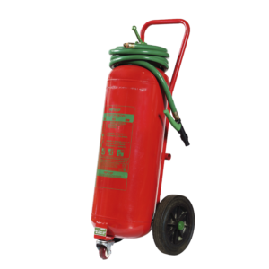 Extintor portátil de polvo 50 kg · UNE-EN 1866