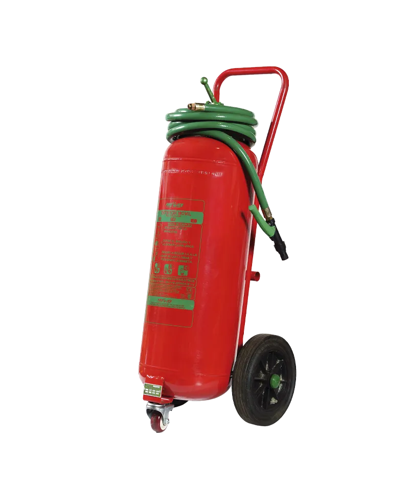 Carro extintor 50 kg Polvo ABC serie FI 501 con ruedas profesionales - Serior