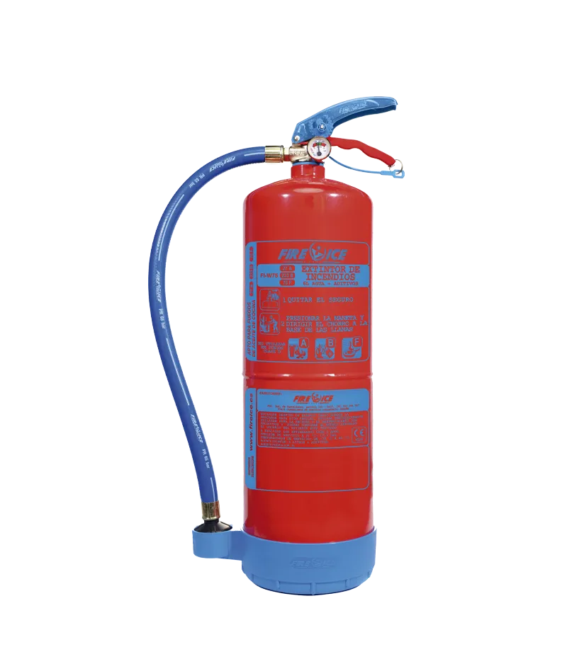 Extintor hídrico 6 litros FI W76 eficacia 34A 233B 75F con soporte mural