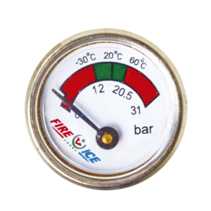 Manómetro 27 mm · para extintor portátil · FI 60.