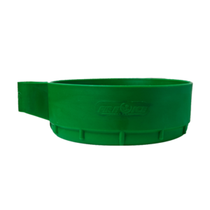 Peana verde · para extintor portátil de polvo · 6 kg · FI 60